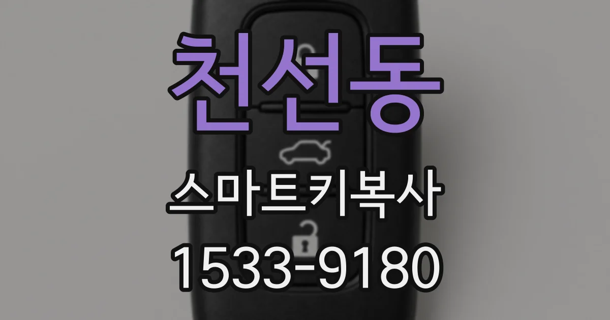 천선동 스마트키복사