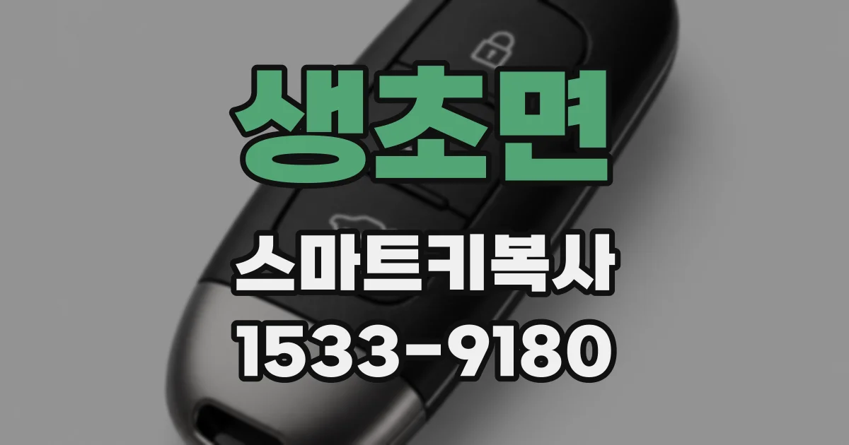 생초면 스마트키복사