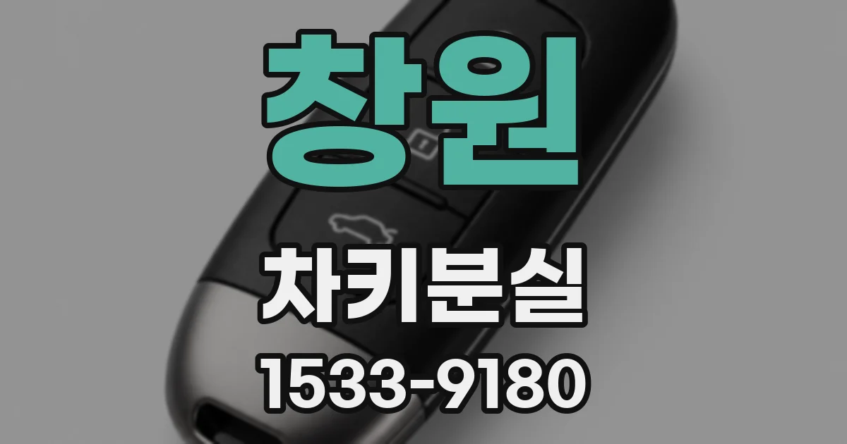 창원 차키분실