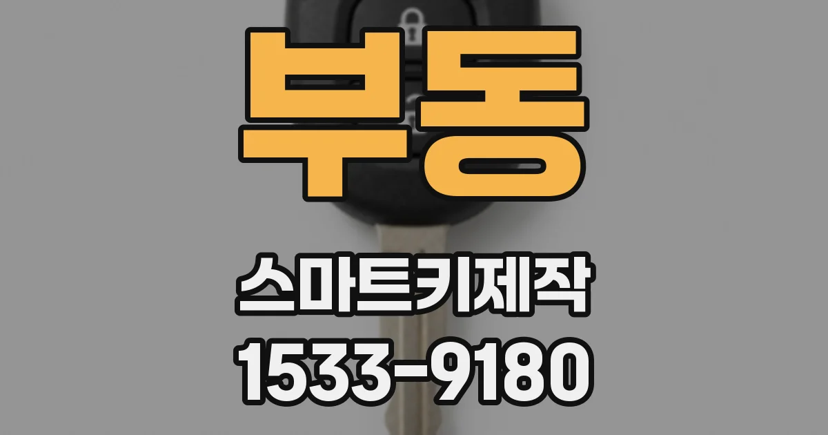 부동 스마트키제작