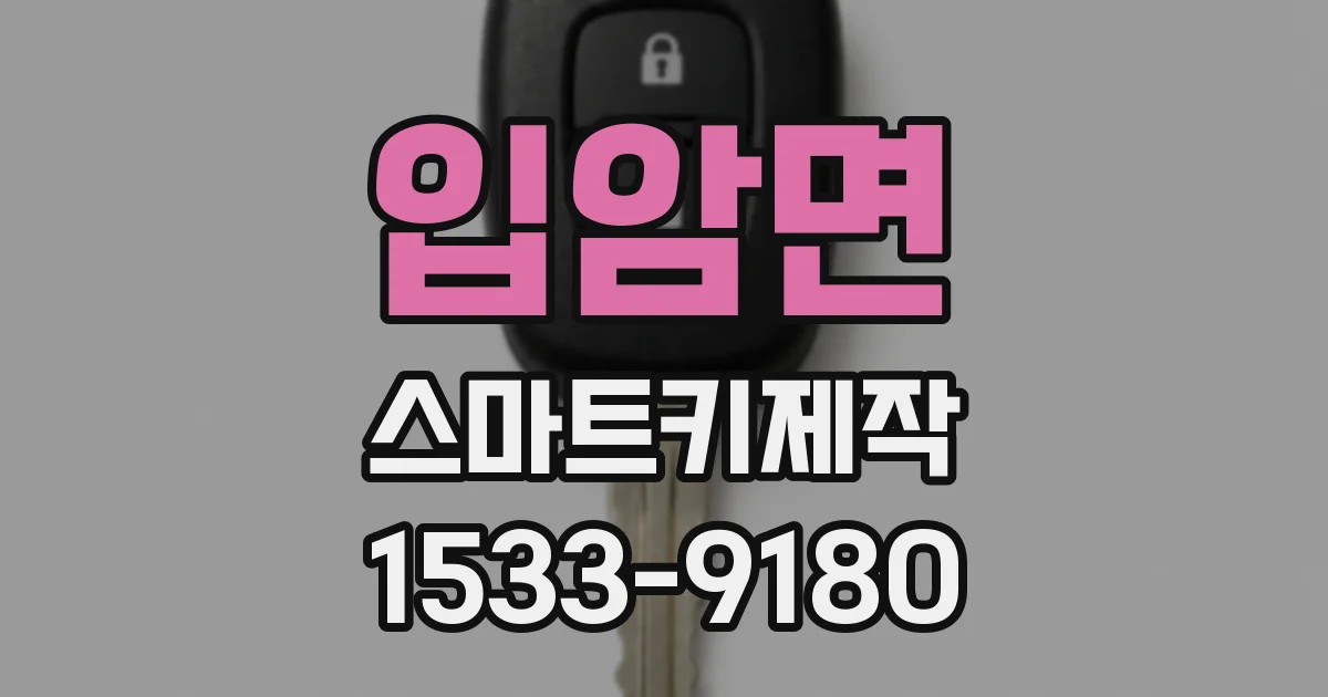 입암면 스마트키제작