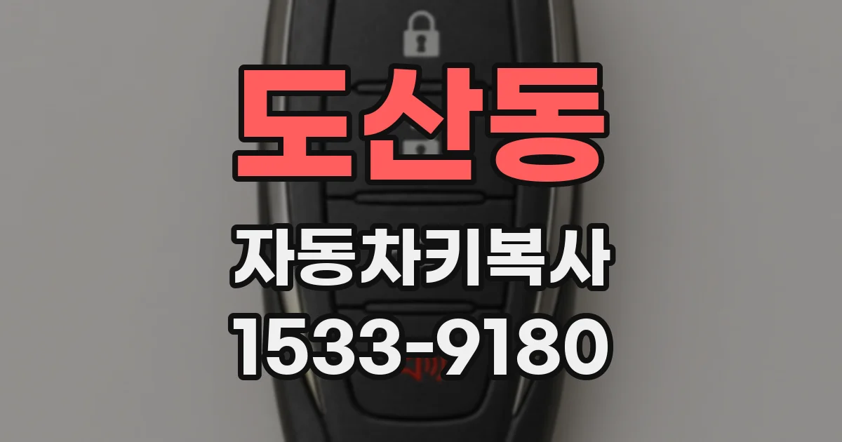 도산동 자동차키복사