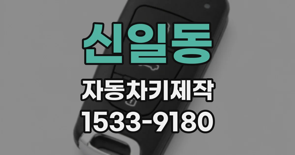 신일동 자동차키제작