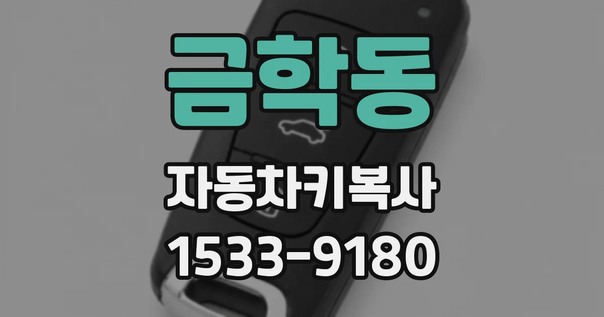 금학동 자동차키복사
