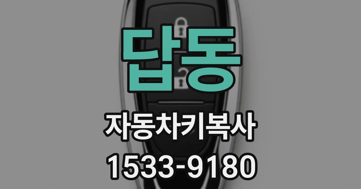 답동 자동차키복사