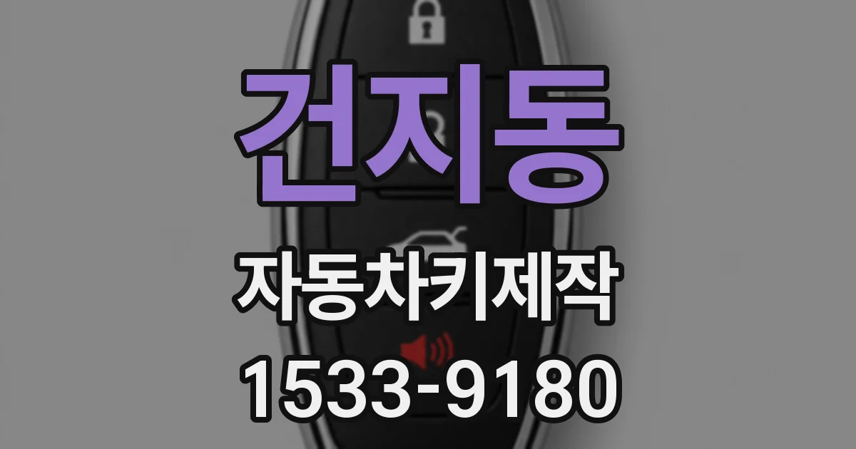 건지동 자동차키제작