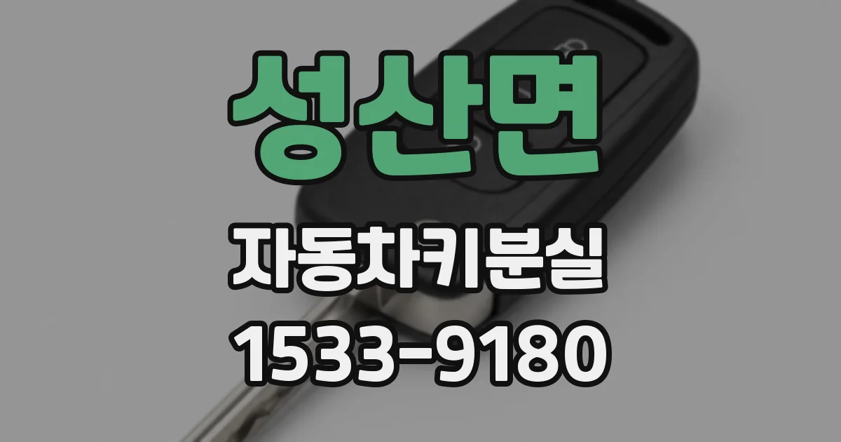 성산면 자동차키분실