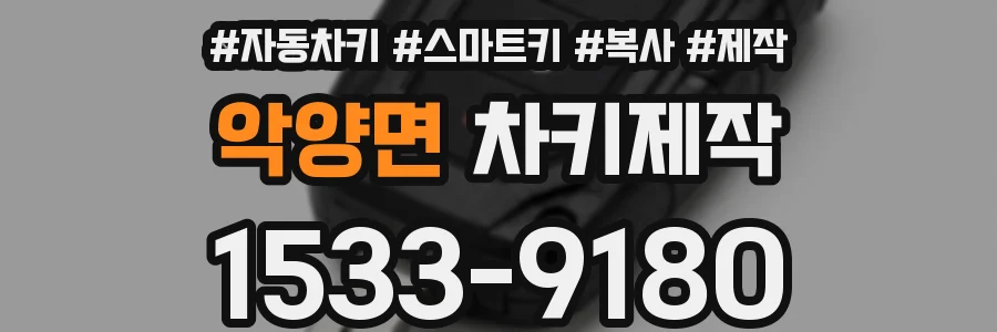 악양면 차키제작