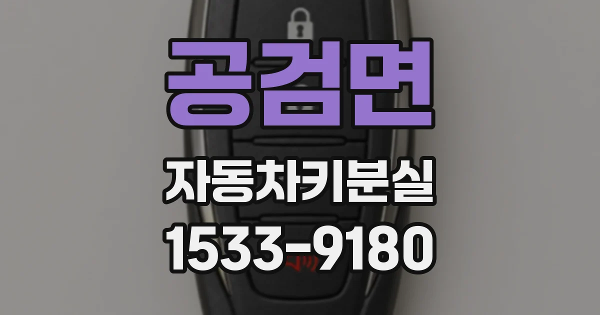 공검면 자동차키분실