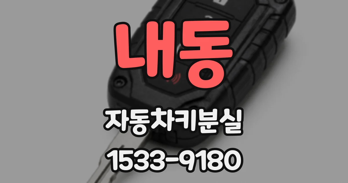 내동 자동차키분실