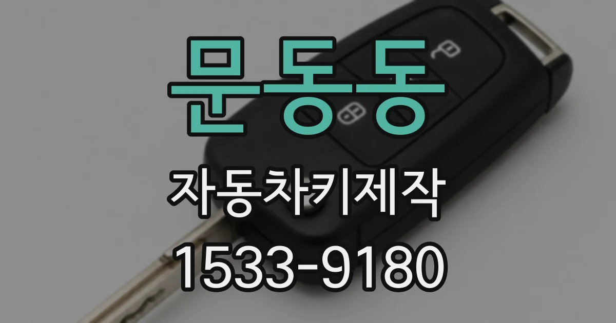문동동 자동차키제작