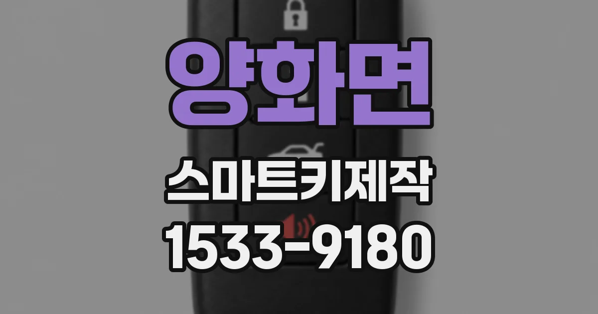 양화면 스마트키제작