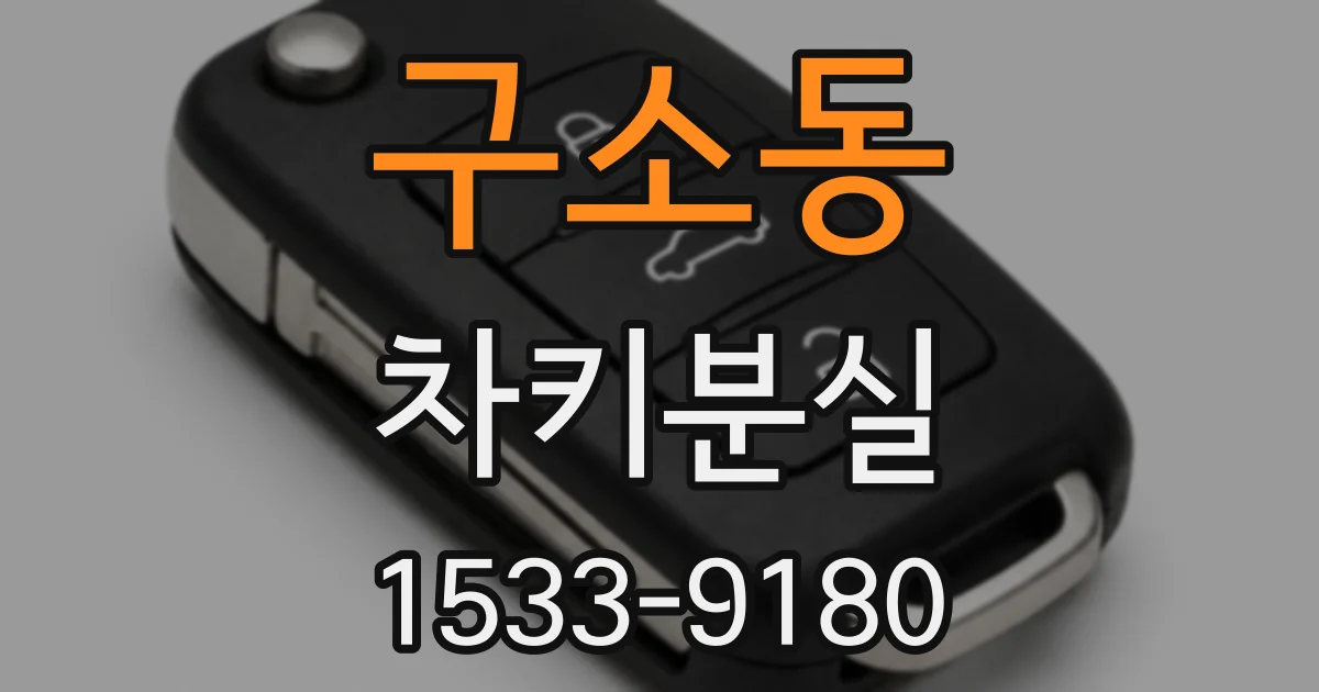 구소동 차키분실