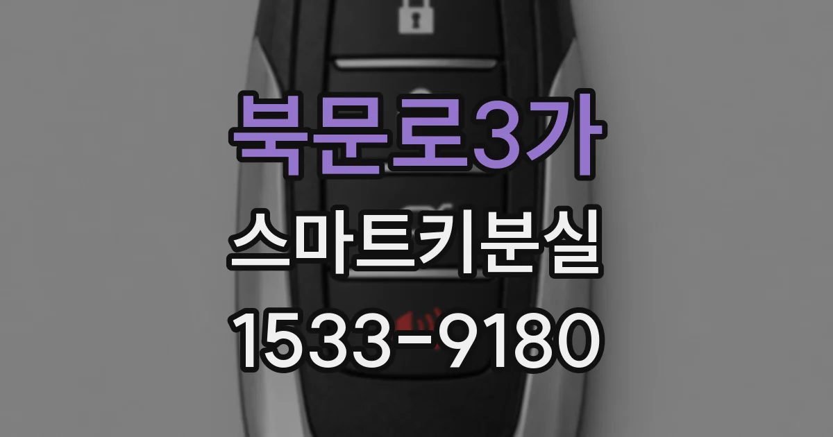 북문로3가 스마트키분실