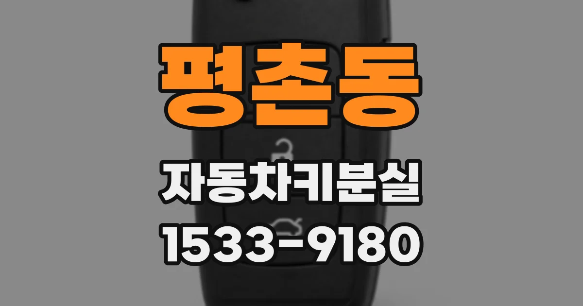 평촌동 자동차키분실
