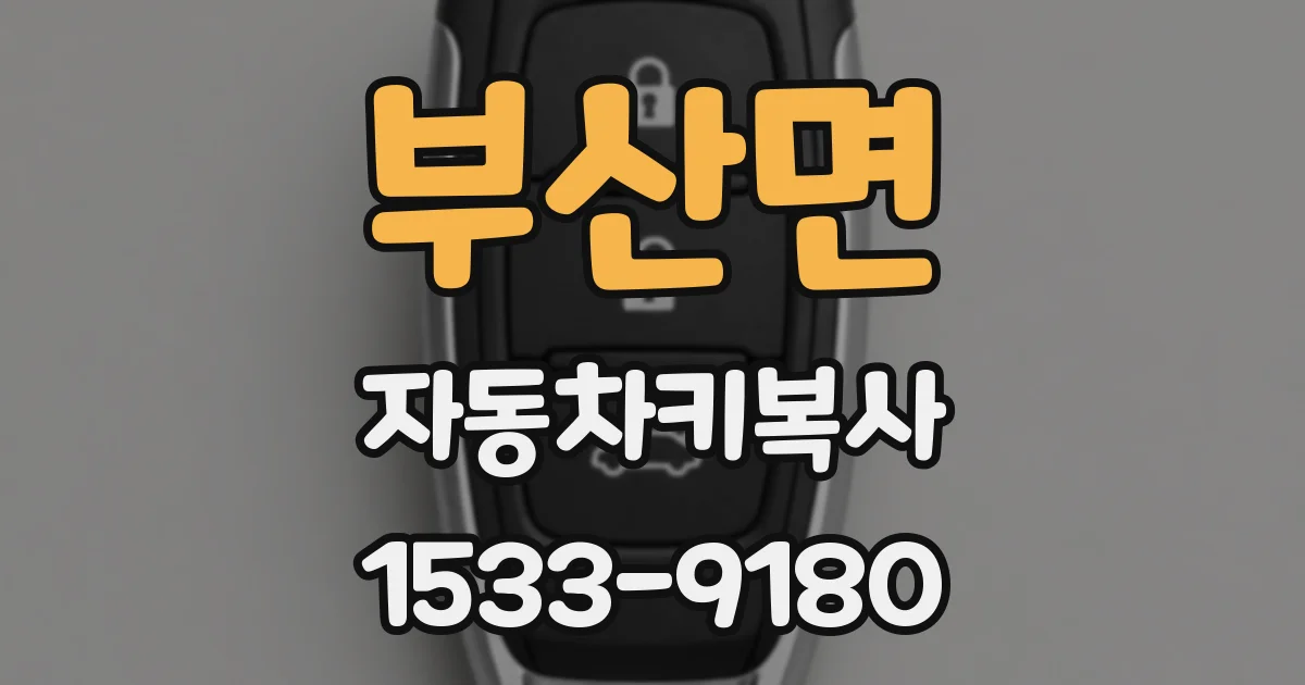 부산면 자동차키복사