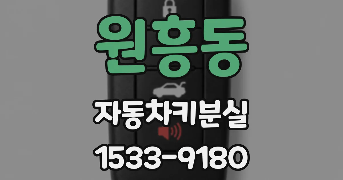 원흥동 자동차키분실