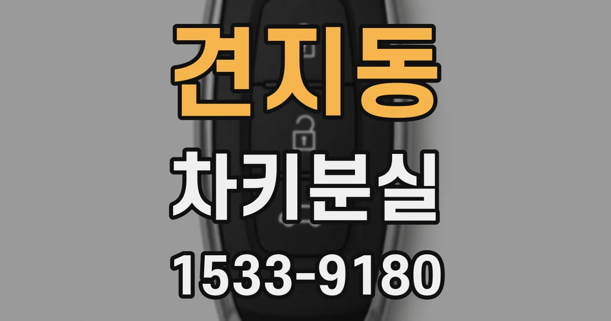 견지동 차키분실