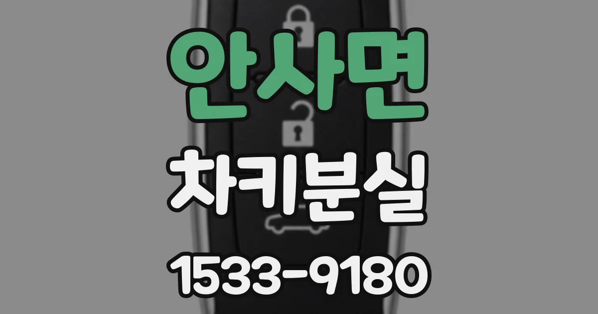 안사면 차키분실