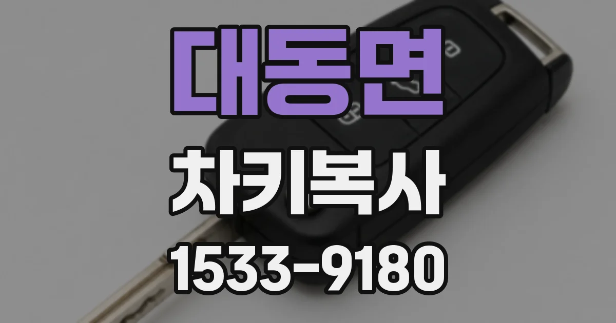대동면 차키복사