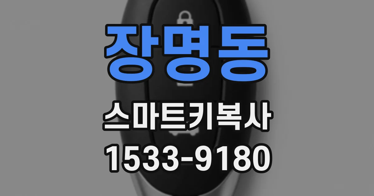 장명동 스마트키복사