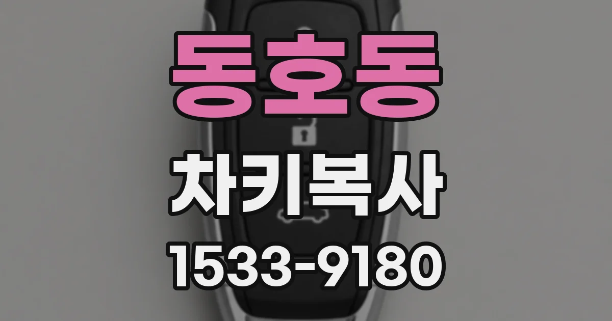 동호동 차키복사