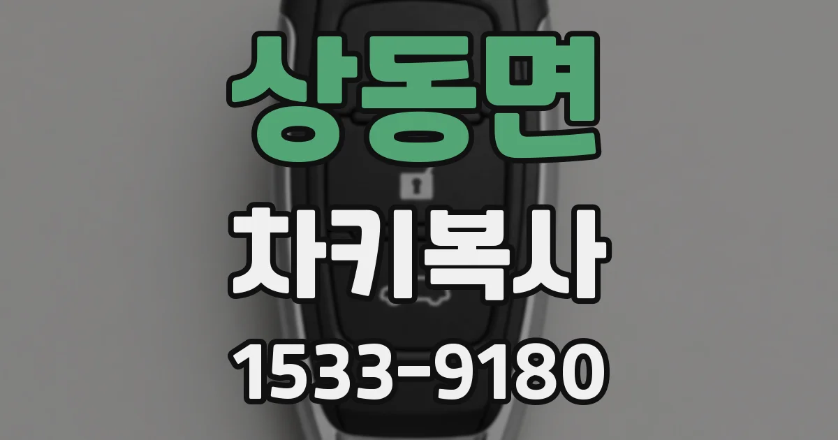 상동면 차키복사