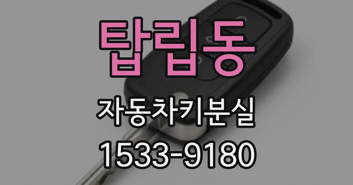 탑립동 자동차키분실