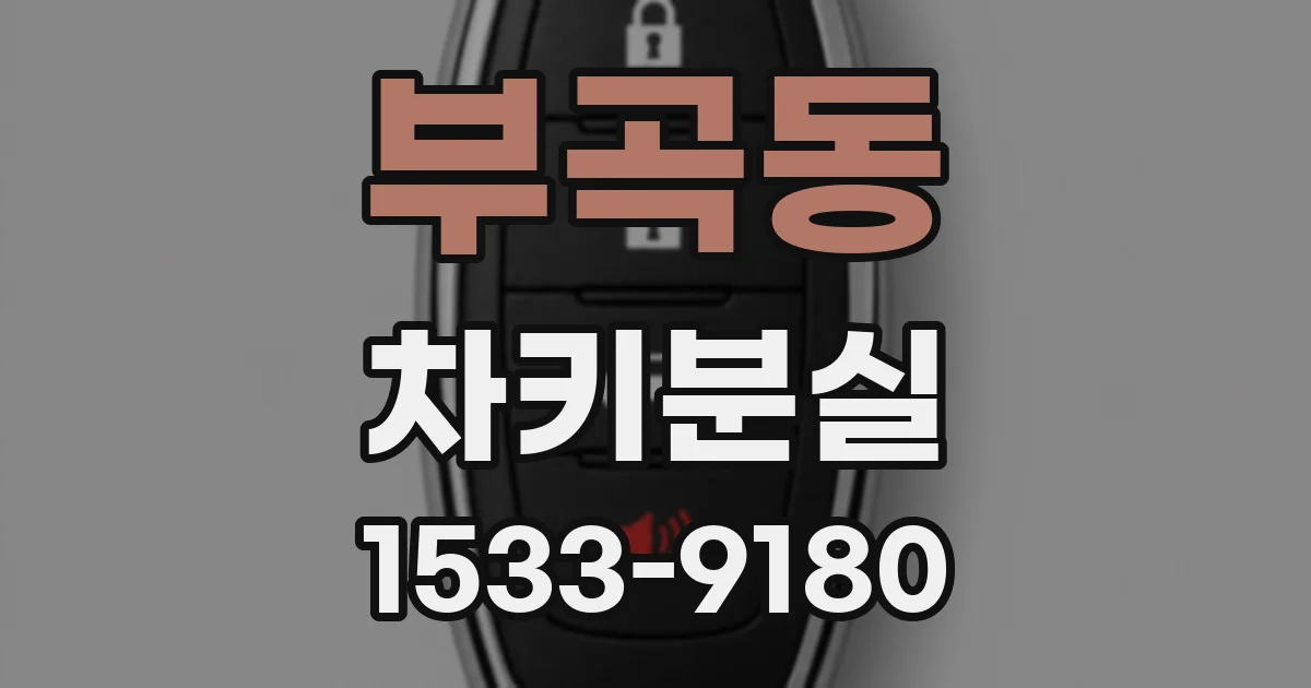 부곡동 차키분실