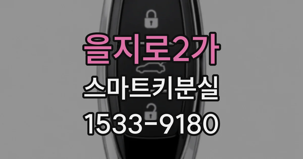 을지로2가 스마트키분실