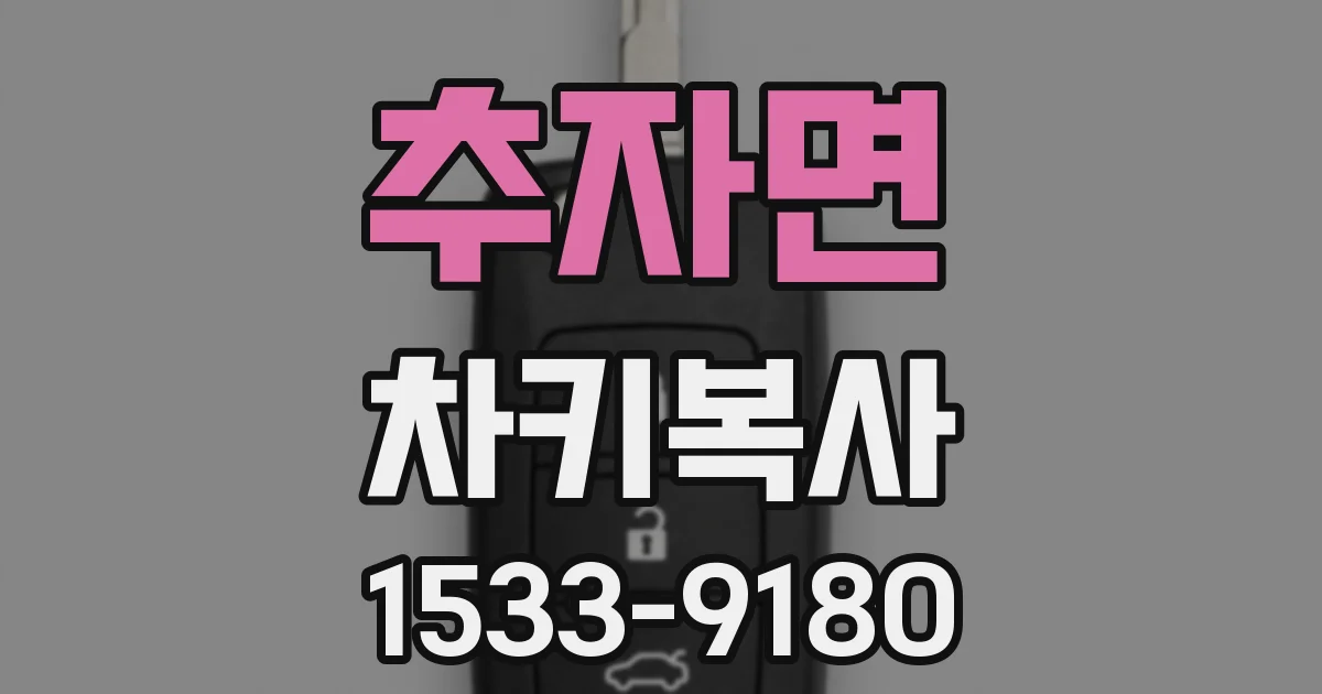 추자면 차키복사