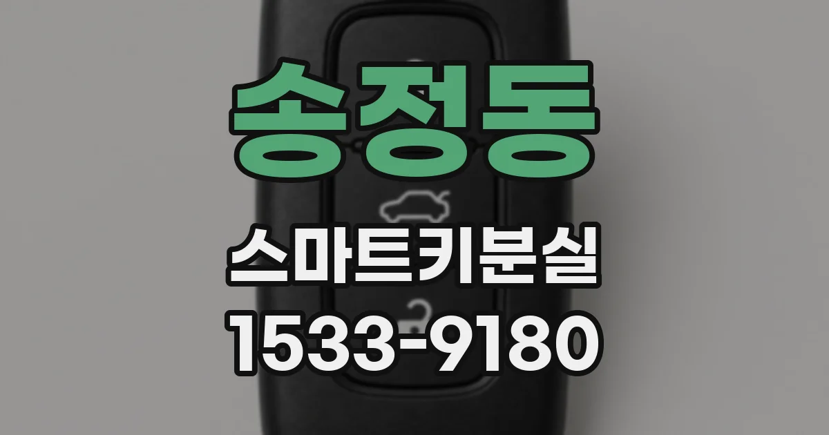 송정동 스마트키분실