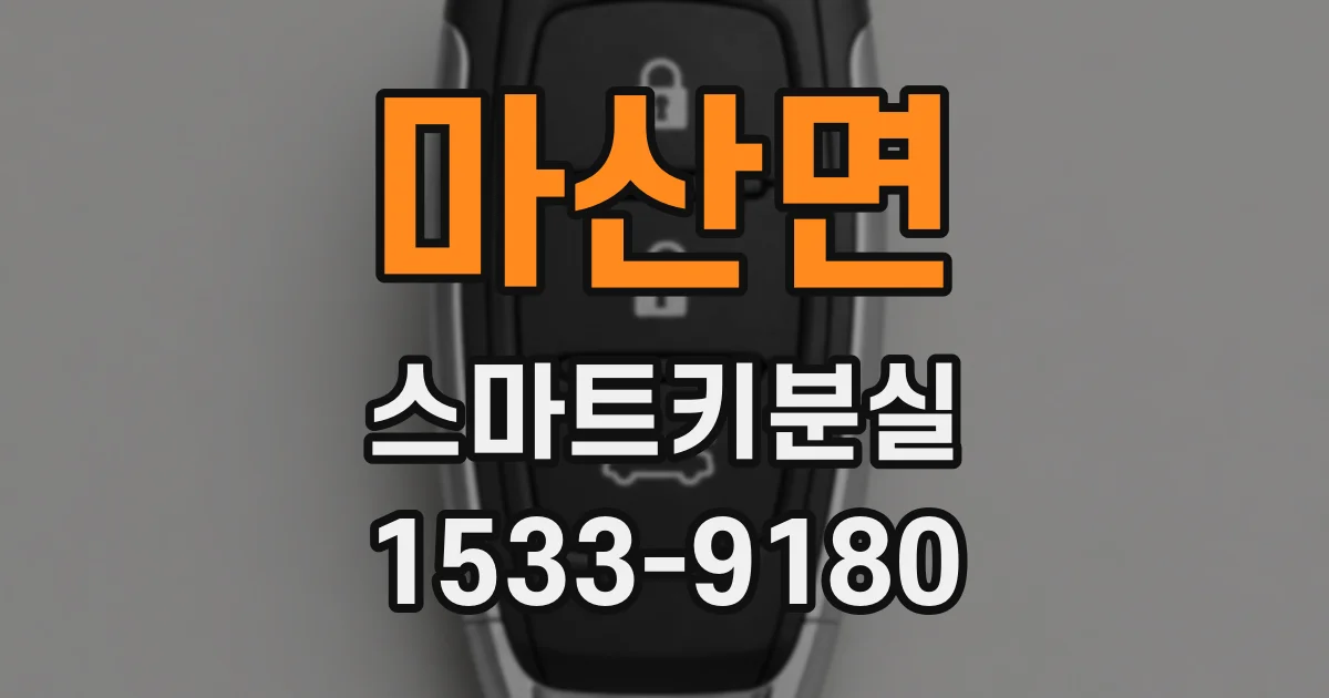 마산면 스마트키분실