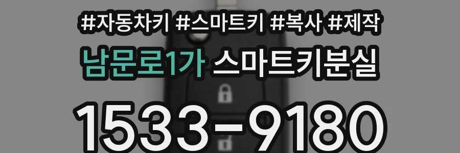 남문로1가 스마트키분실