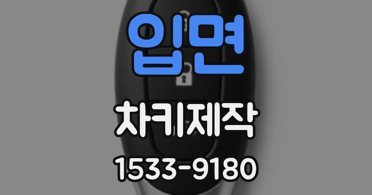 입면 차키제작