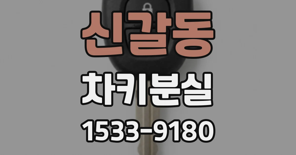 신갈동 차키분실