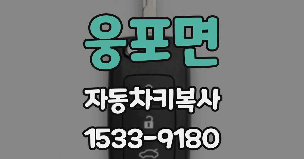 웅포면 자동차키복사
