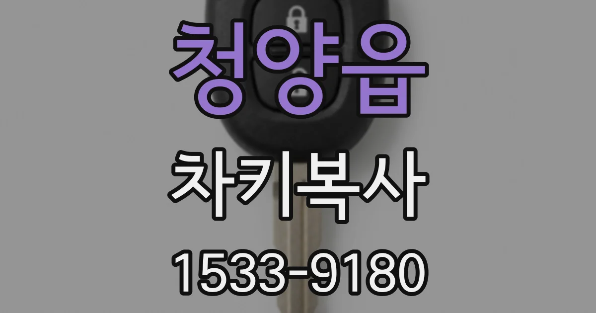 청양읍 차키복사