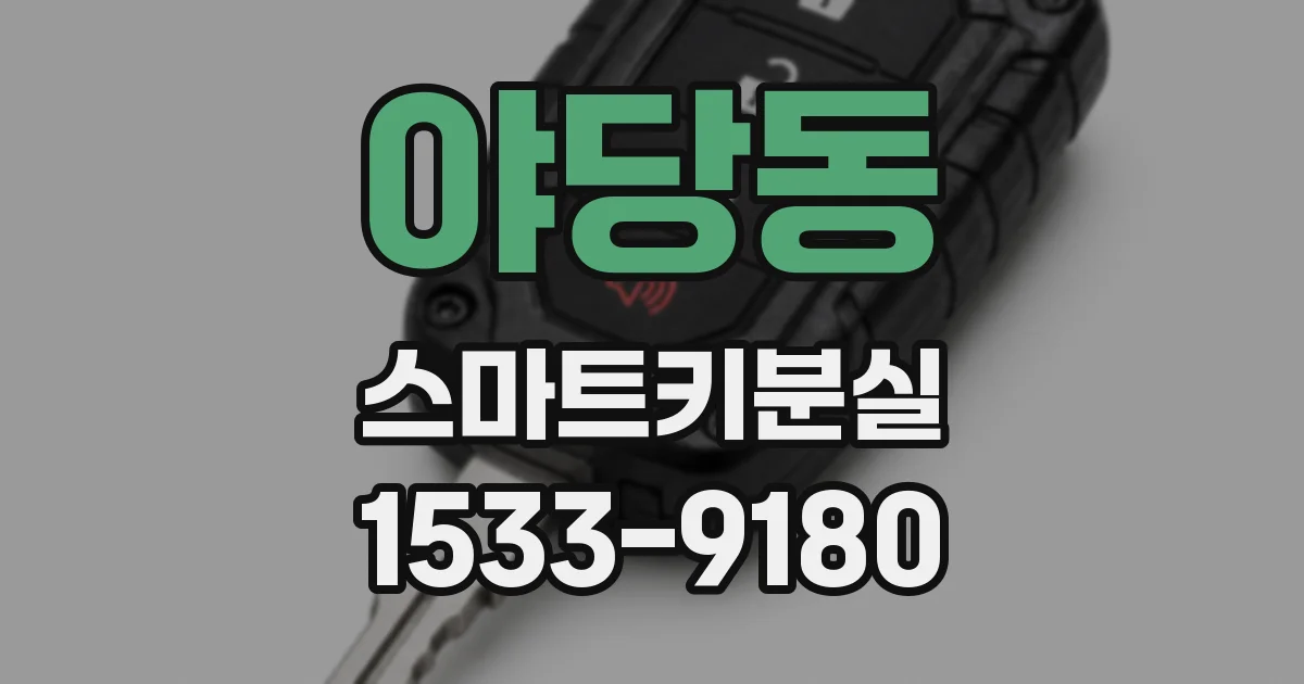 야당동 스마트키분실
