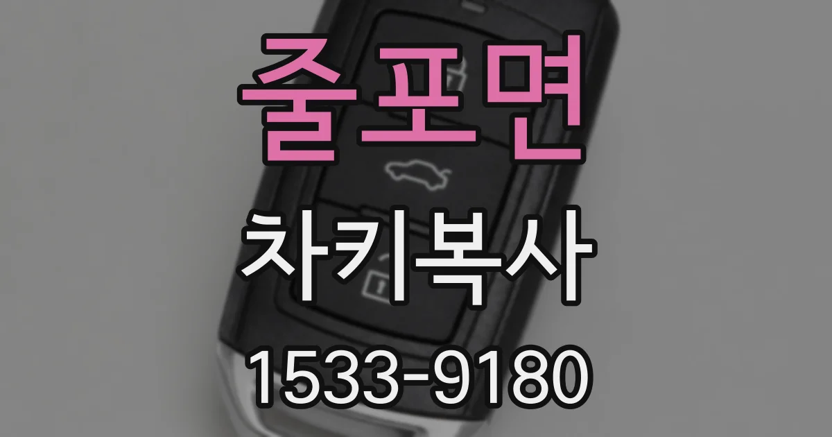줄포면 차키복사