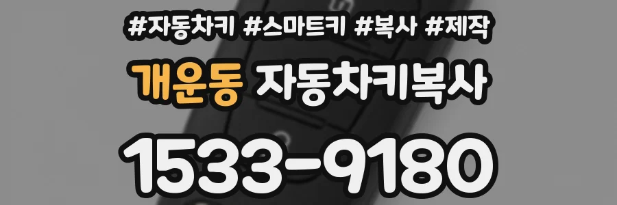 개운동 자동차키복사