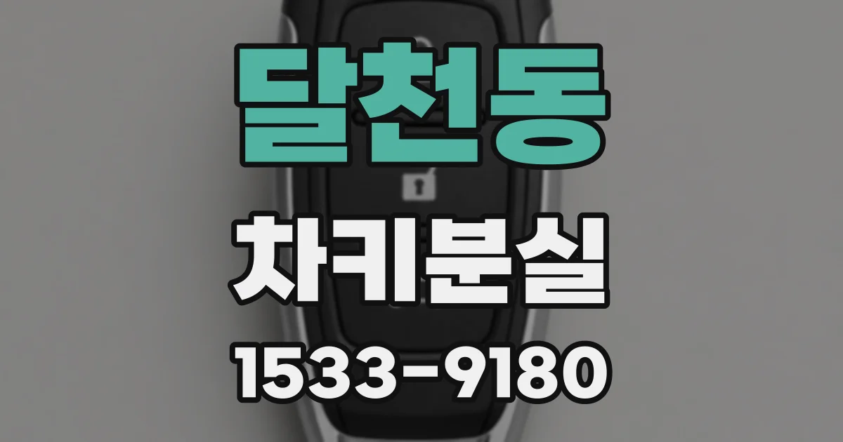 달천동 차키분실