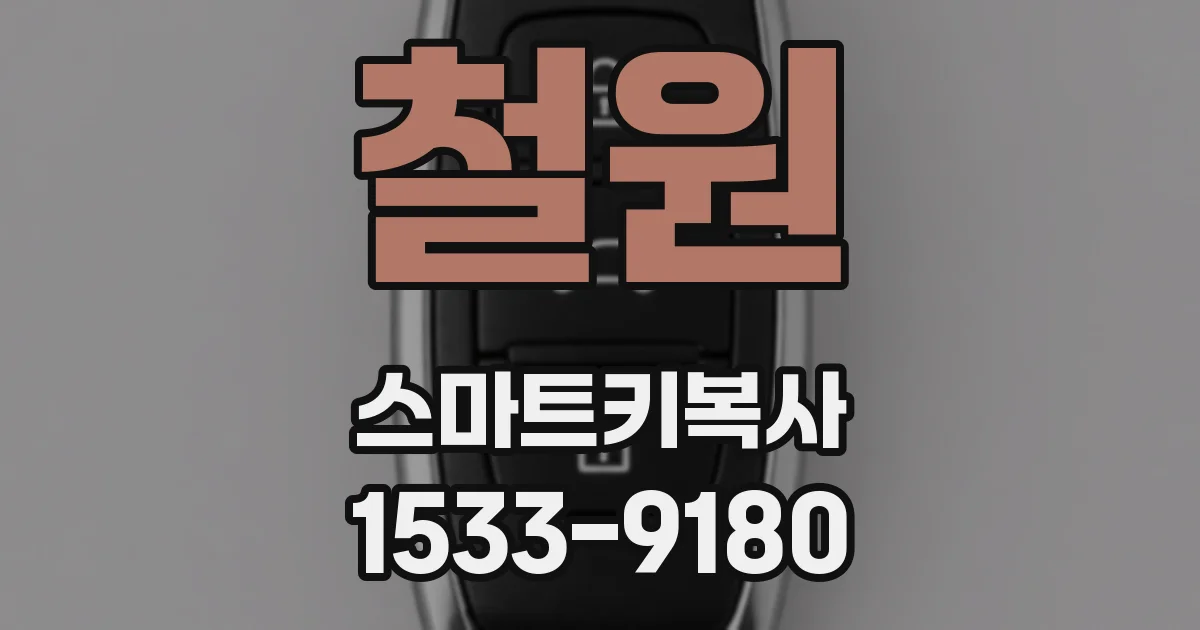 철원 스마트키복사