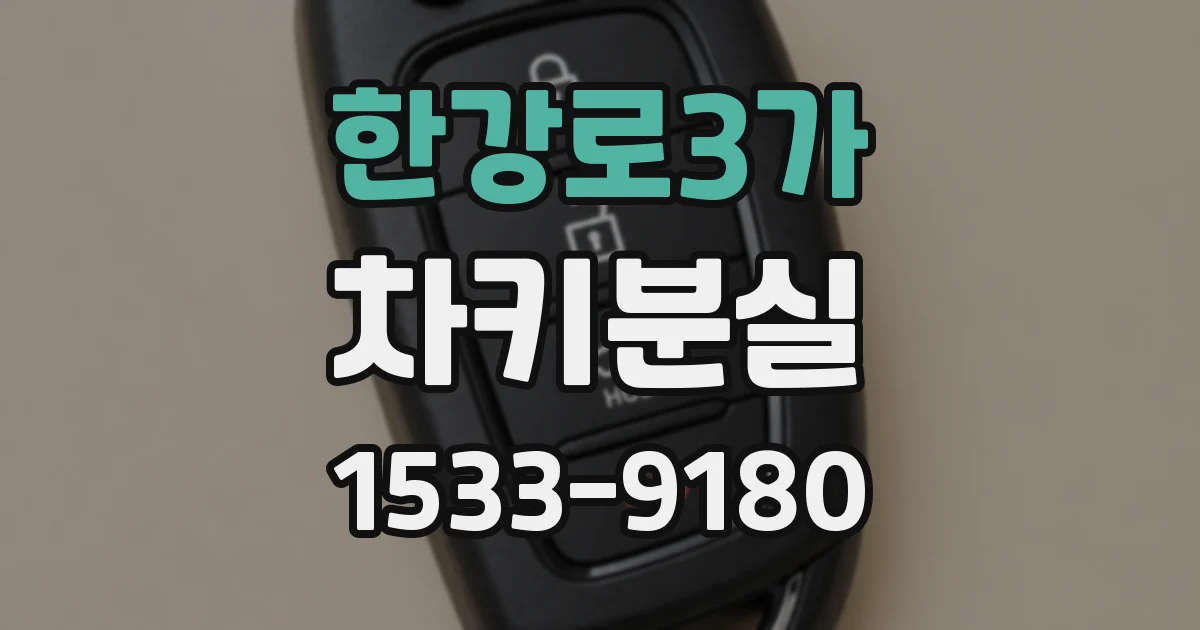 한강로3가 차키분실