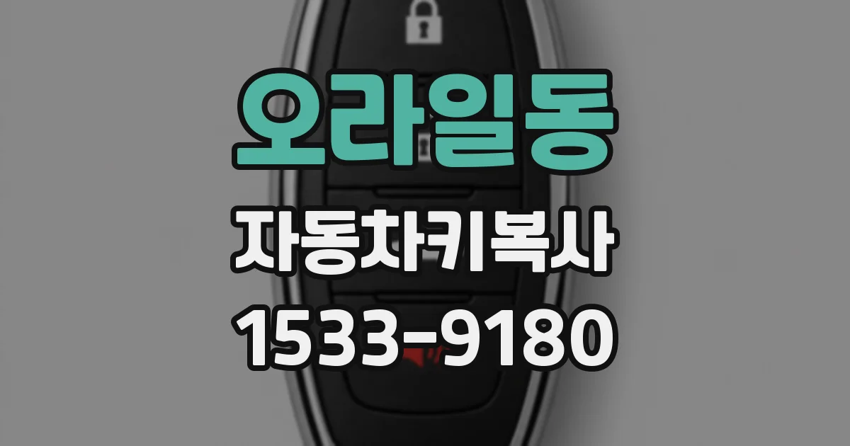오라일동 자동차키복사