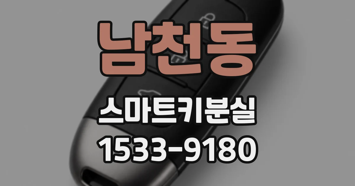남천동 스마트키분실