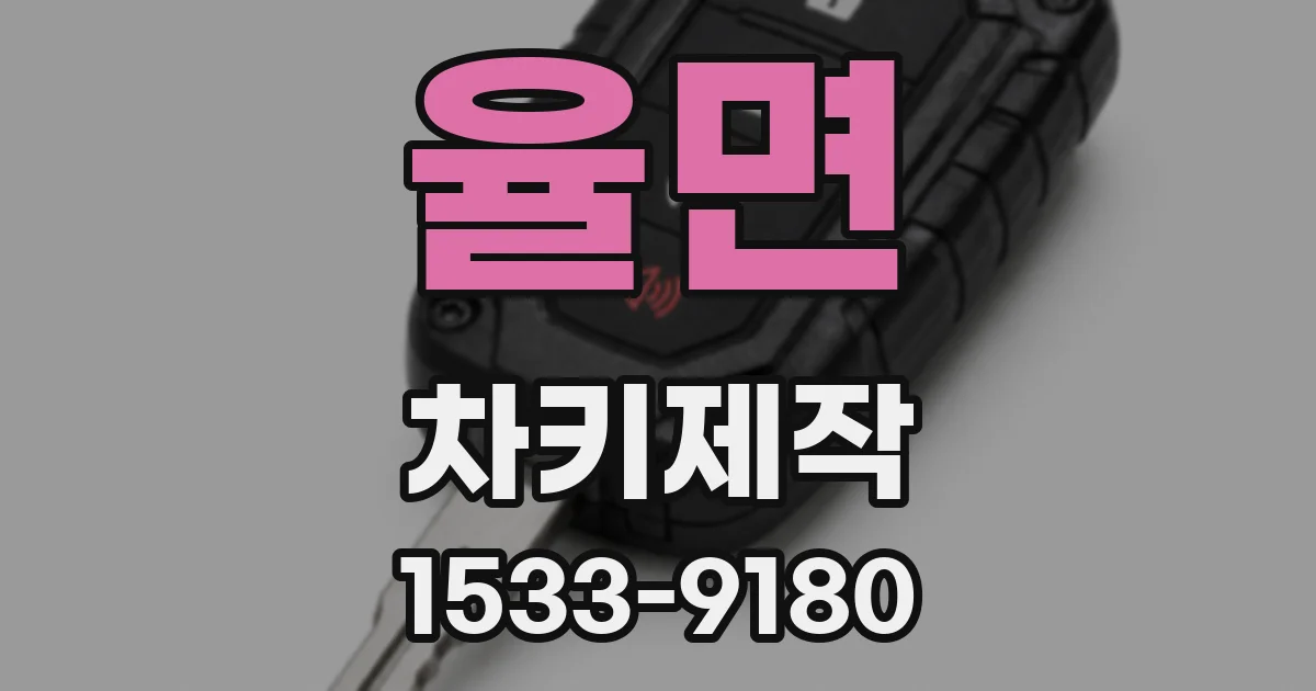 율면 차키제작