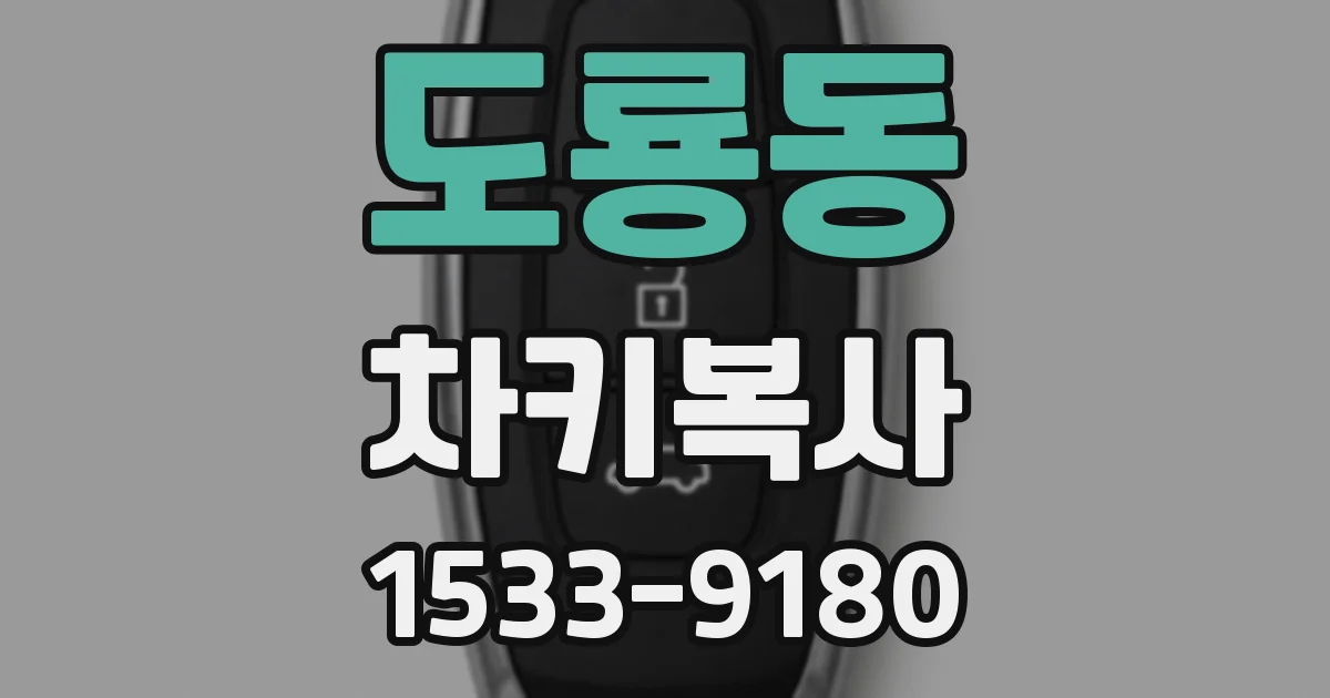 도룡동 차키복사