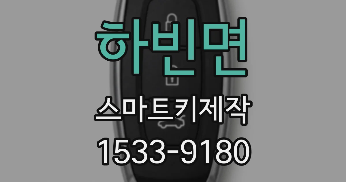 하빈면 스마트키제작