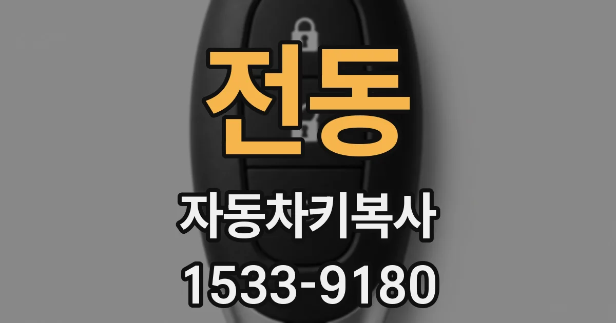 전동 자동차키복사